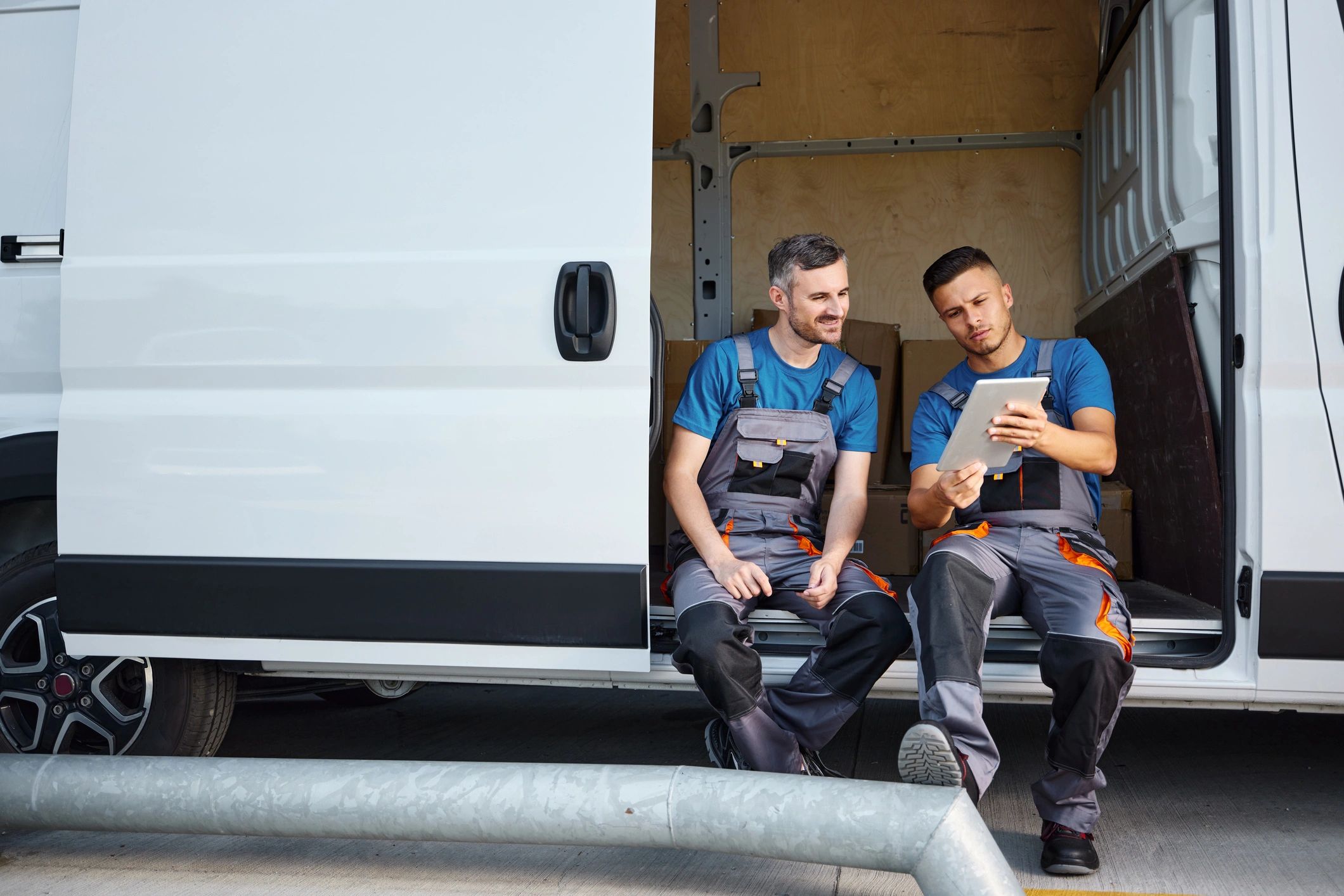 air conditioning and heating service van