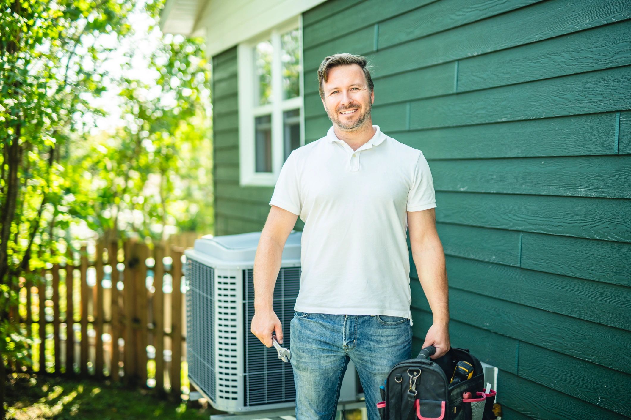 satisfied HVAC client