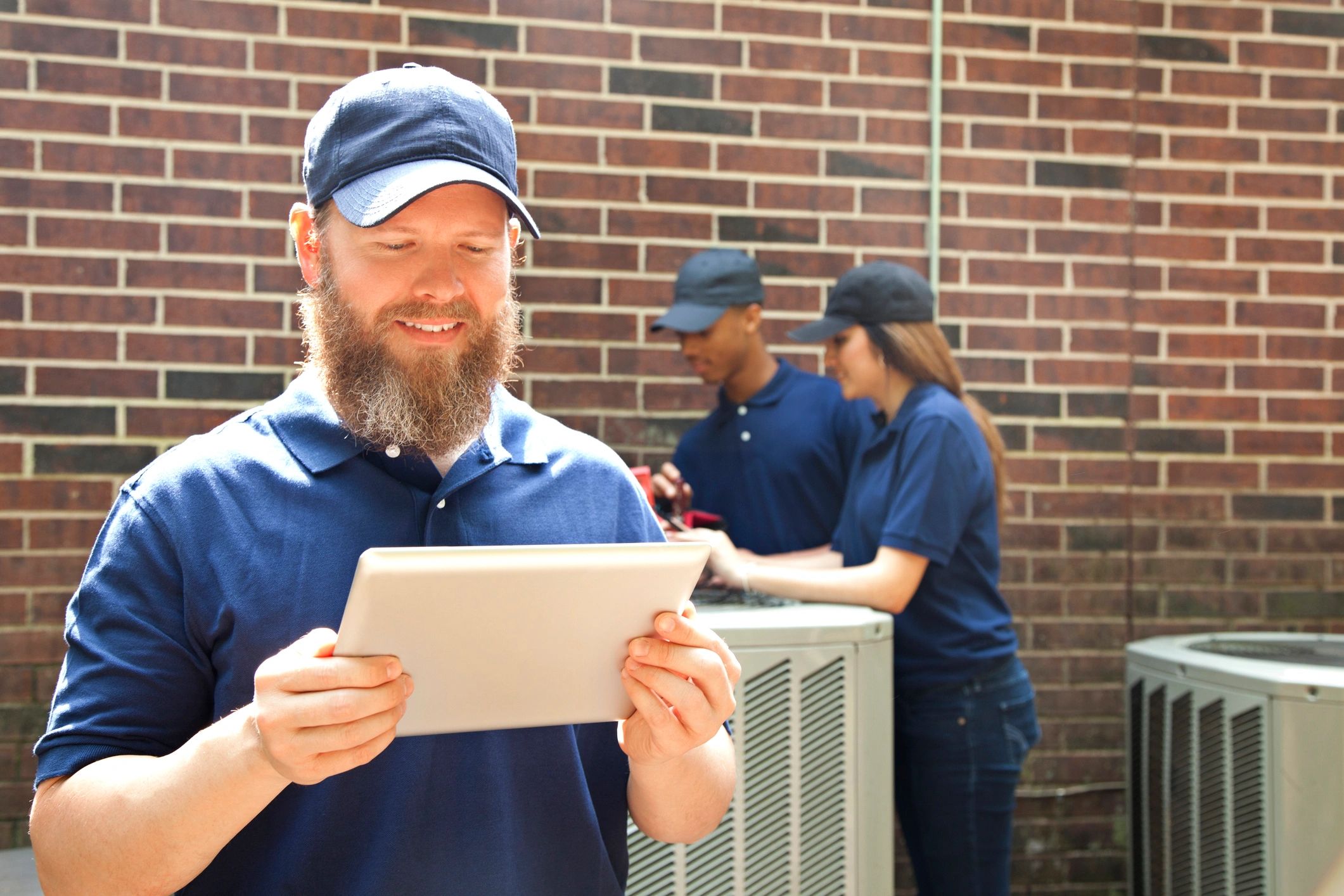 HVAC technician portrait